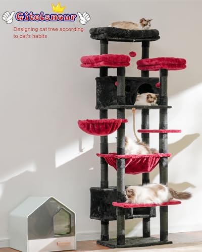 Gitelsnour Cat Tree, Big Condo Hammock GCT030BR