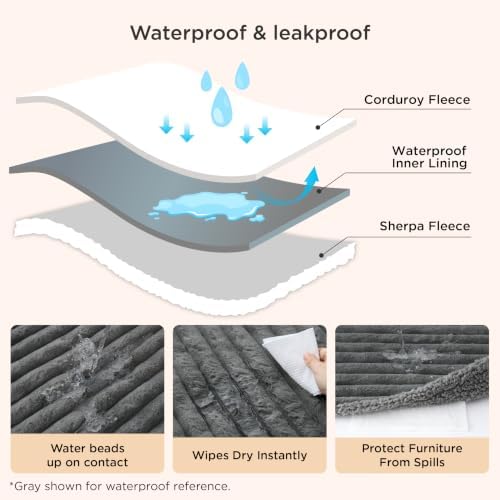 Bedsure ComfyFleece® Waterproof Dog Blankets