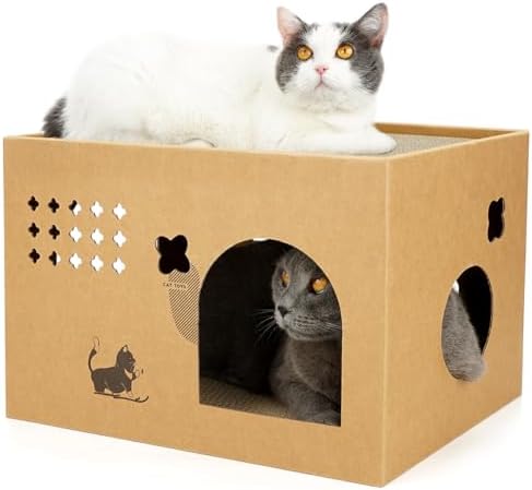 ARGOPET Cat Cardboard House