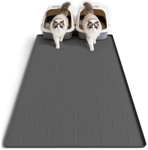 Pieviev Extra Large Silicone Litter Box Mat