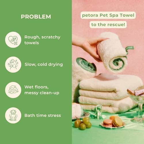 petora Rub Me More Pet Spa Towels, 2-Piece Set