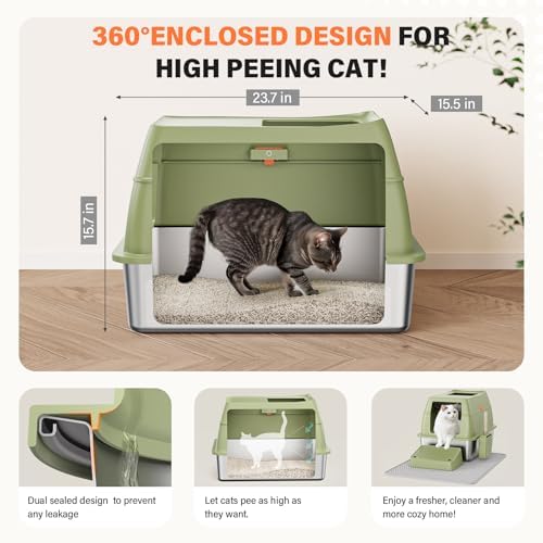 XL Stainless Steel Litter Box