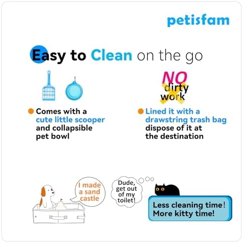 Portable Cat Travel Litter Box