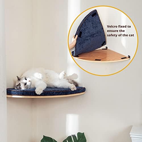 LIORCE Wall Mounted Corner Cat Bed
