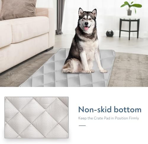 Dog Crate Pad 2 Pack, Dog Crate Mat