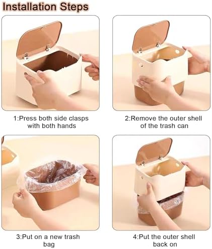 Cat Litter Trash Can Mini Countertop Trash