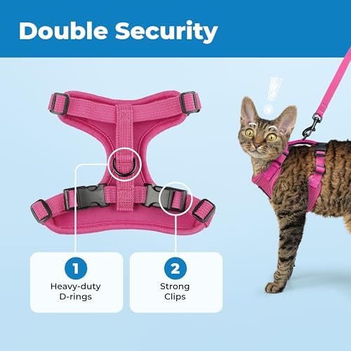 Voyager Escape-Proof Step-in Cat Harness & Leash