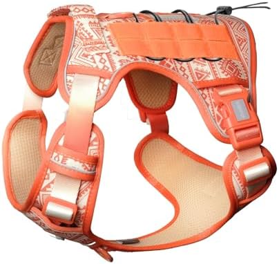 AUROTH Tactical Dog Harness Medium Sized Dog No Pull Adjustable Dog Vest