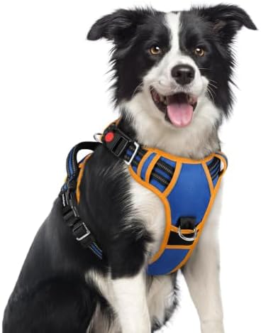 rabbitgoo Dog Harness Medium Sized, No Pull 3 Buckles Easy On & Off