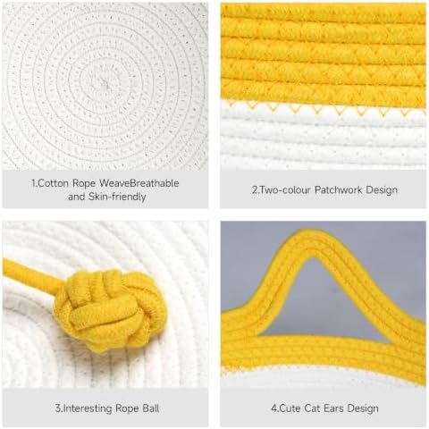 Cotton Rope Cat Bed, Instinct Hand Woven Cat Basket