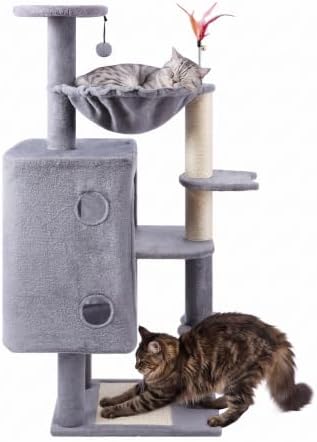 HUITREE 45in Cat Tree Tower