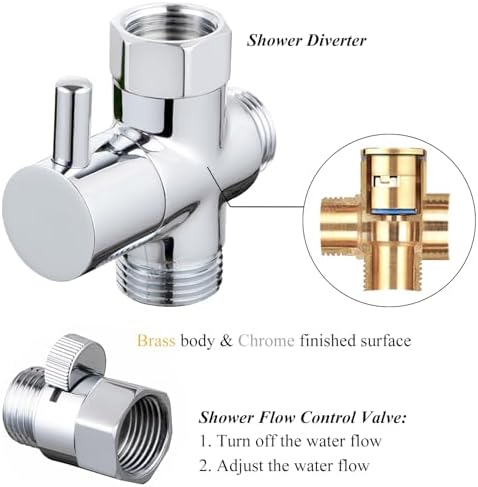Sneatup Pet Shower Set with 8.2ft Hose & Flow Control Valve