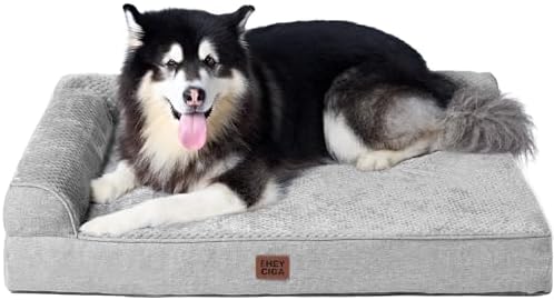 EHEYCIGA Memory Foam Dog Bed, Extra Large Size Orthopedic Dog Bed