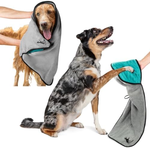 Microfiber Dog Towel & Paw Cleaner – Super Absorbent