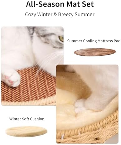 Wood Cat Tree for Large Cats, Modern Cat Tree Tower