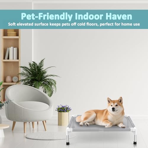 Elevated Dog Bed with Teslin Cooling Fabric