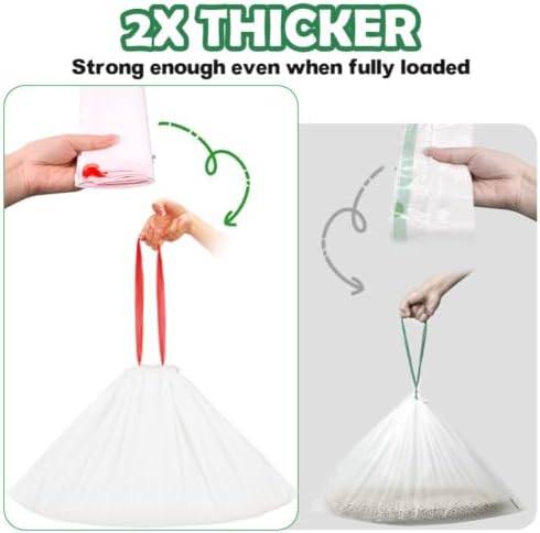 SZEE 2X Thicker Automatic Cat Litter Box Bags Fit