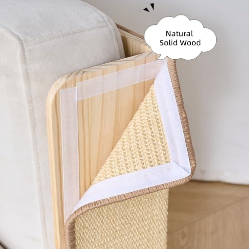 SHENGOCASE 2-Pack Sofa Corner Cat Scratching Post, 23.6" Tall, Replaceable