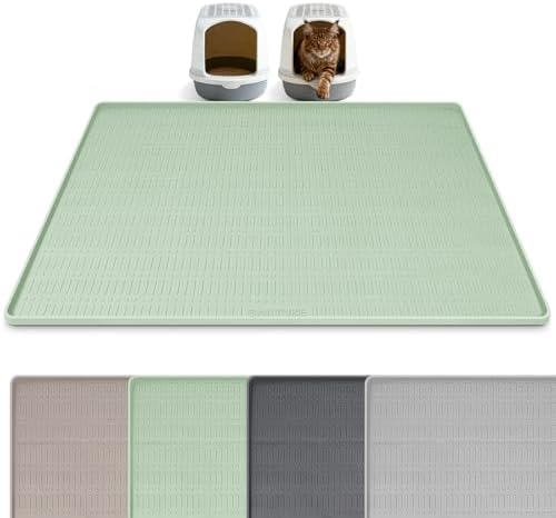 Silicone Cat Litter Mat 47" x 35" Cat Mat