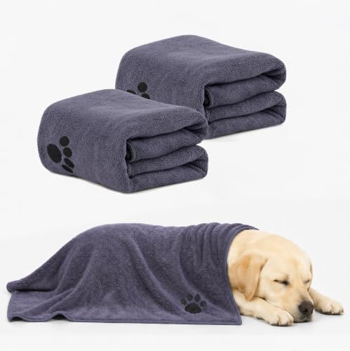 Microfiber Dog Towel-Super Absorbent, Lightweight & Portable