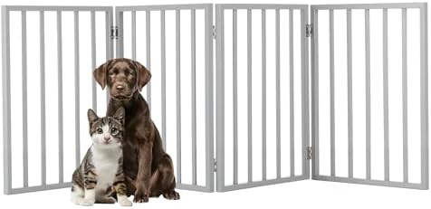 Pet Gate - 4-Panel Indoor Foldable Dog Fence