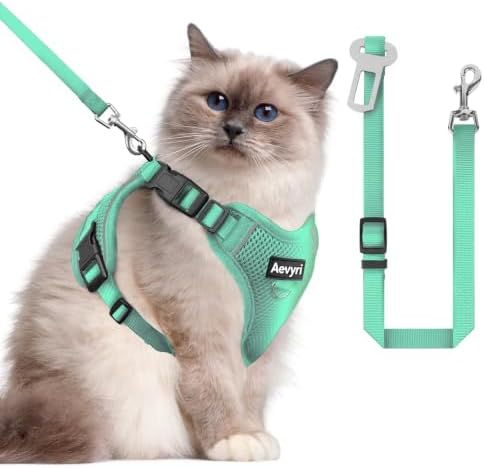 Cat Harness and Leash for Walking, The Upgrade Can be Adjusted in Four