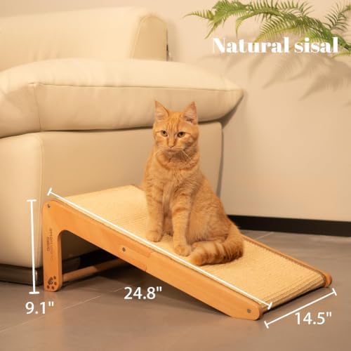 CHEERHOME PETS Sisal Cat Scratcher Ramp