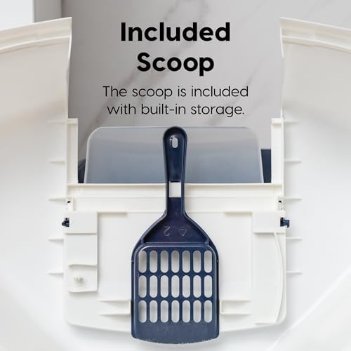 IRIS USA Large Corner Cat Litter Box, Space Saver