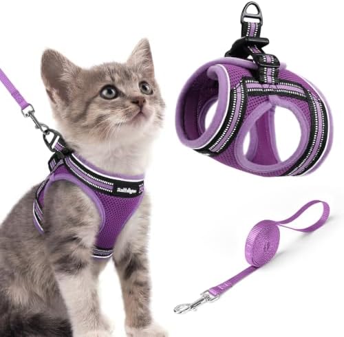 rabbitgoo Cat Harness and Leash Set, Step-in Soft Vest
