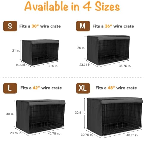 Friends Forever Metal Dog Crate Cover 48 inch- 48.75"L x 30.75"W x 32.5"H