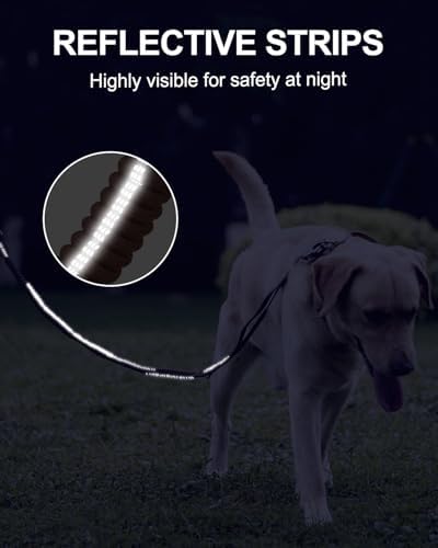 Joytale Tactical Bungee Dog Leash, Shock Absorbing No Pull