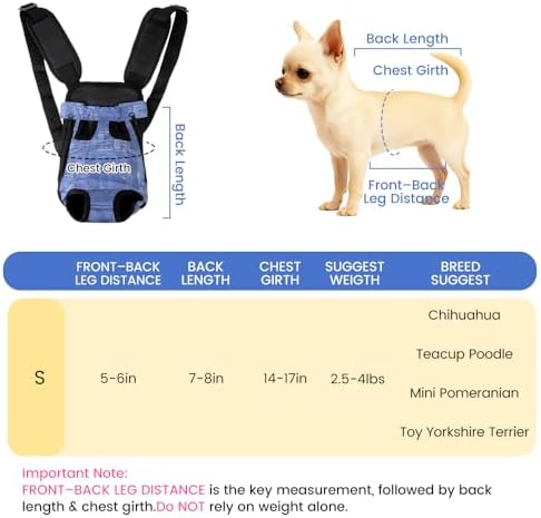 Mosago Dog Backpack Carrier, Front Chest Carrier