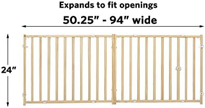 MidWest Homes for Pets Extra-Wide Swing Pet Safety Gate, Dog Gate Expands From