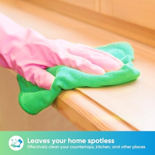 HOMEXCEL Green Microfiber Cleaning Cloth, Microfiber Towels