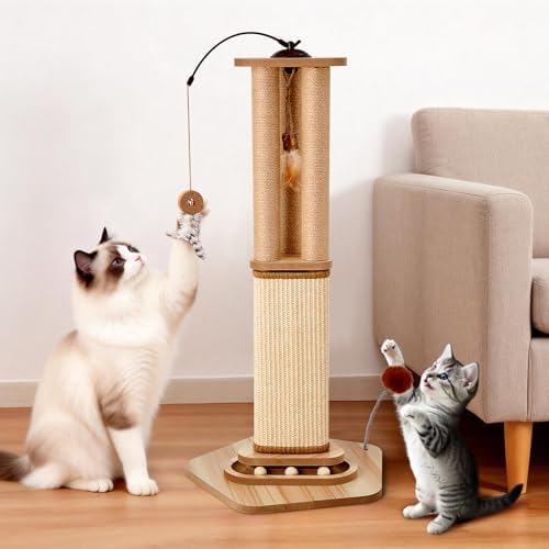 Odoland 34 Inch Cat Scratching Post