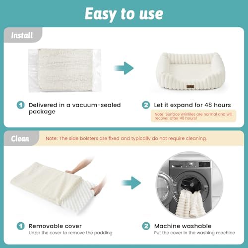 COZY KISS Orthopedic Pet Bed for Small Cats