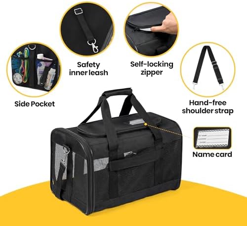 Conlun Dog Carrier Soft Sided, Large Cat Carrier