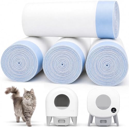 80 Count 26" x 11.8" Automatic Cat Litter Box Bags Compatible