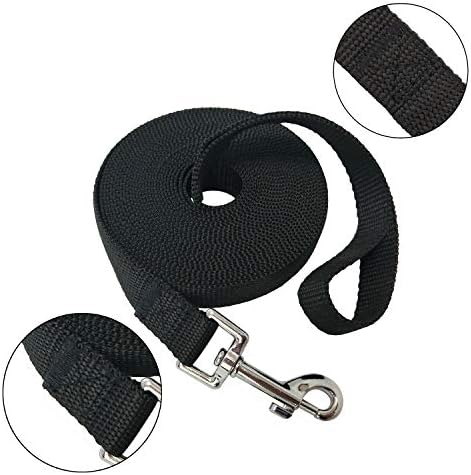 Nylon Training Dog Leash for Small Medium Large Dogs, 15ft 20ft 30ft 50ft Long