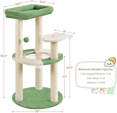 Yaheetech Cat Tree, 35.5in Cat Tower