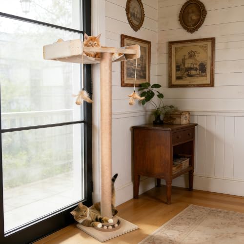 Fantasreen Window Perch Cat Hammock Tree 48",