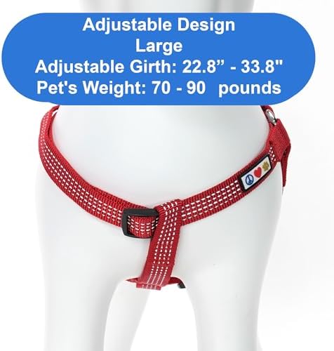 Pawtitas Reflective Step-in Dog Harness – Adjustable No-Pull Vest