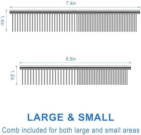 CWXZSTM Pet Steel Combs Dog Cat Comb Tool