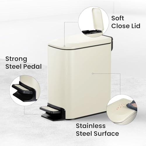 Cesun Small Bathroom Trash Can