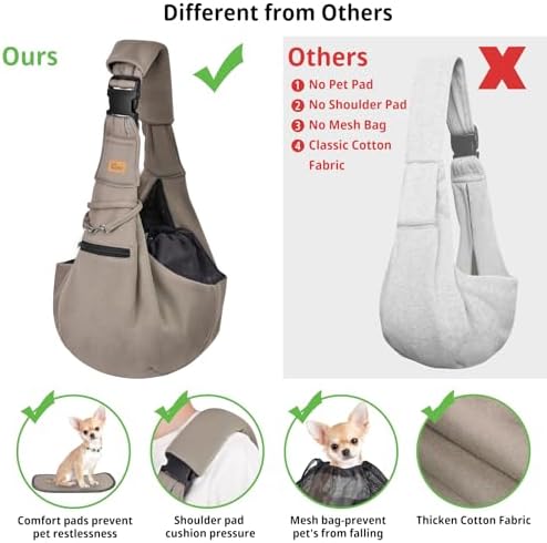 CUBY Adjustable Dog Cat Sling Carrier