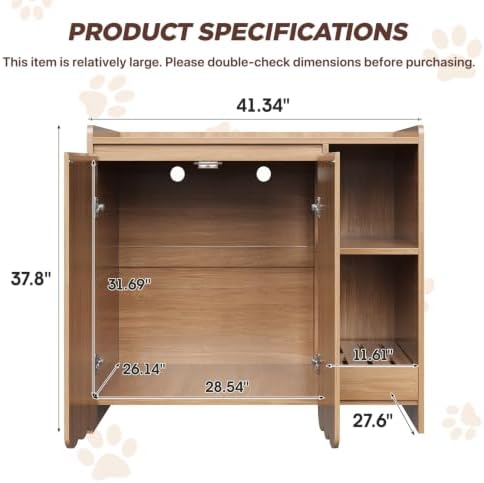 Halitaa Large Litter Box Enclosure