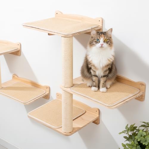 Cat Wall Shelves, 3-Tier Cat Shelves