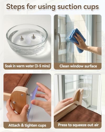 JKXJKX Foldable Cat Window Perch