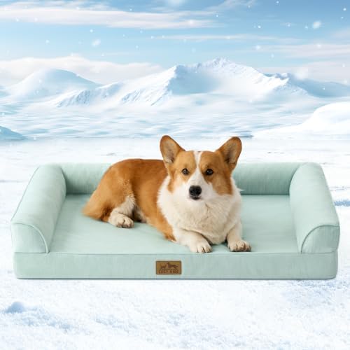 COZY KISS Cooling Dog Bed for Medium Dogs