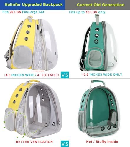 Large Cat Backpack Carrier, Front Extension